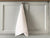 Linen optical white tea towel - Velvet Valley