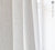OPTICAL WHITE linen curtain with ruffles- ( 1 panel)