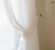 OPTICAL WHITE linen curtain tie back