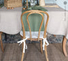 Natural Linen chair cover with soft padding inside
