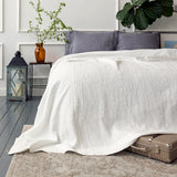 Custom order for Nisha - ANTIQUE white linen bedspread