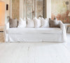 Introducing our Antique White linen couch covers, meticulously crafted to enhance the beauty and functionality of your sofa. Designed to shield your couch from daily spills and stains, these covers offer both practicality and elegance.
