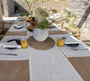 Give your table a touch of distinction and decoration with our antique white linen table runner. Use the table runner on its own or combine it with a linen tablecloth, placemats or napkins.