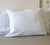 OPTICAL white linen pillow sham