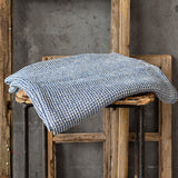 Blue Melange Linen Towel And Set - The Linen Valley