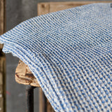 Blue Melange Linen Towel And Set - The Linen Valley