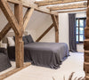 Charcoal grey linen bedspread has been carefully designed to suit a wide range of interior styles and to blend perfectly in both classic and contemporary home spaces. Linen bedspreads are extremely versatile, fitting into a wide range of interiors.