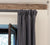 CHARCOAL GREY  linen curtain (1 panel)