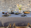 Listen to your wishes and dreams and give your dining area a new character with our charcoal grey linen tablecloth in an easy and stylish way.