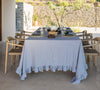 Listen to your wishes and dreams and give your dining area a new character with our charcoal grey linen tablecloth in an easy and stylish way. Our linen tablecloths are made from high quality natural linen and are designed to last you a long time.