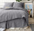 CHARCOAL GREY linen comforter cover