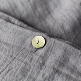 Charcoal Grey Linen Comforter Cover - The Linen Valley
