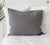CHARCOAL GREY linen pillow case