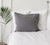 CHARCOAL GREY linen pillow case