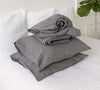 Charcoal Grey Set of Linen Sheets (4 pcs)