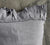 CHARCOAL GREY linen pillowcase with ruffles