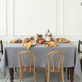 Custom order- CHARCOAL GREY linen tablecloth - The Linen Valley
