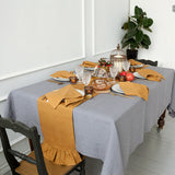 Custom order- CHARCOAL GREY linen tablecloth - The Linen Valley