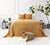 DUSTY MUSTARD linen bedspread - oversized, beautiful and it is perfect for hot weather.
