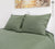 MOSS GREEN linen pillow sham - handmade from the highest quality linen.