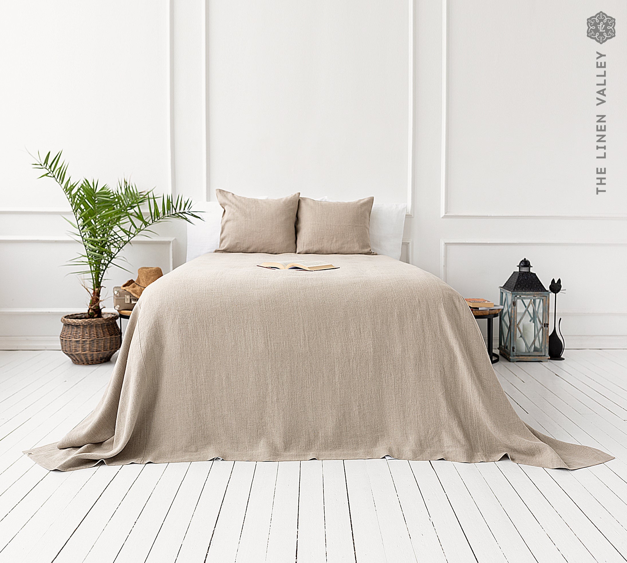 Custom order for Nisha - RUSTIC linen bedspread - The Linen Valley