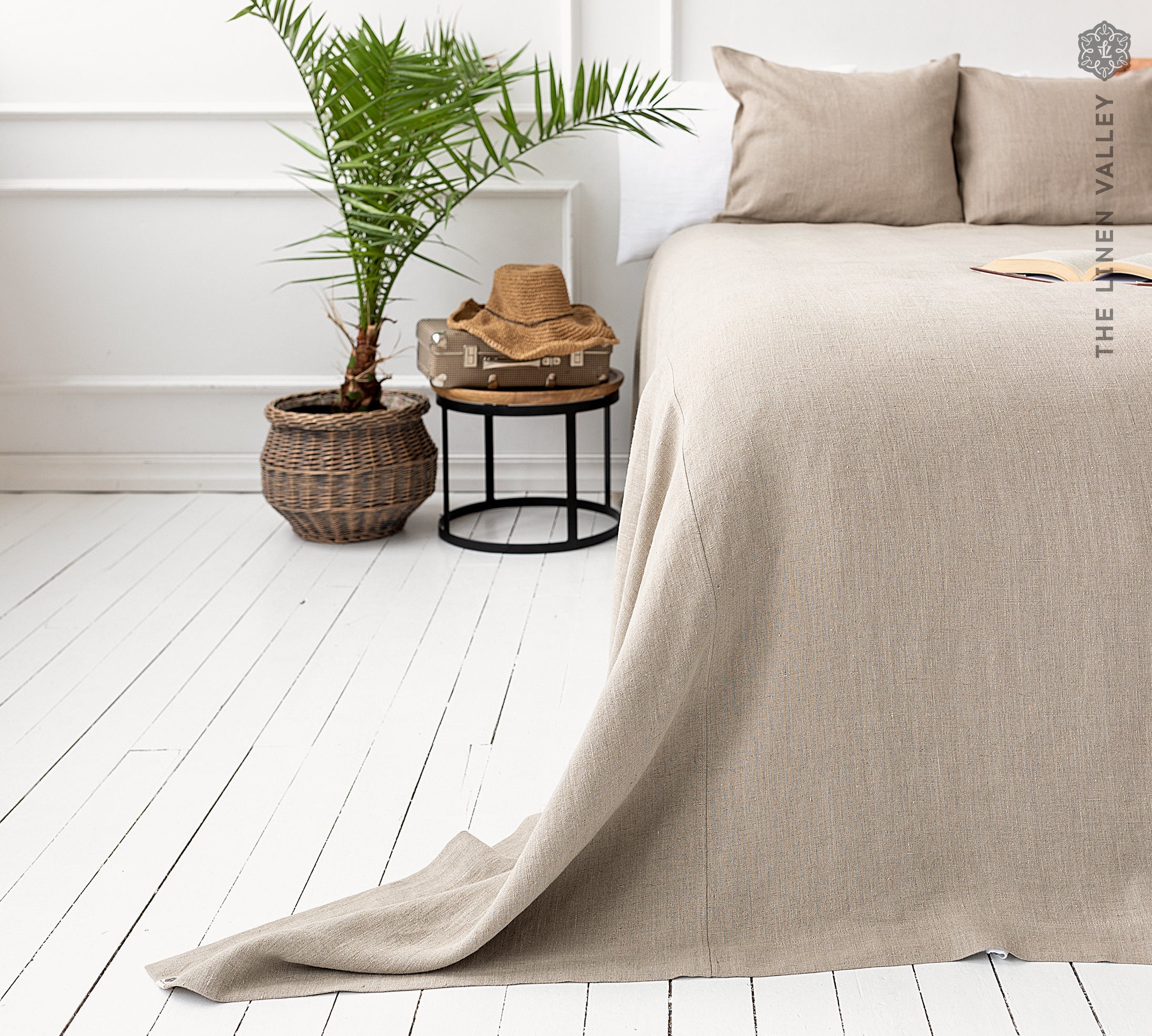 Custom order for Nisha - RUSTIC linen bedspread - The Linen Valley