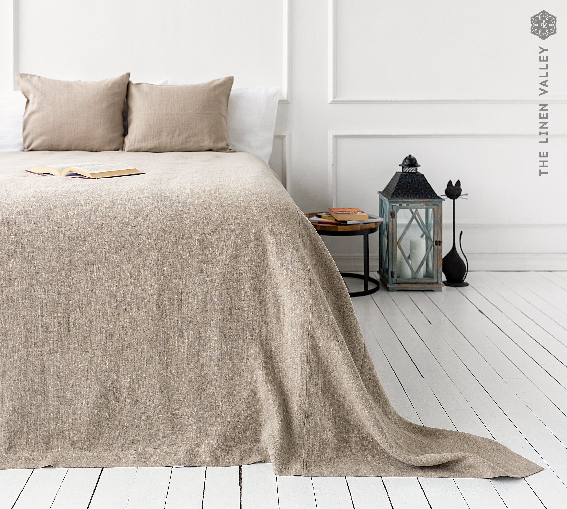 Custom order for Nisha - RUSTIC linen bedspread - The Linen Valley