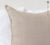NATURAL UNBLEACHED  linen pillow case with lace