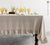 NATURAL UNBLEACHED linen tablecloth with ruffles