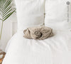 The natural unbleached linen color of this linen fitted sheet adds a touch of warmth and elegance to any bedroom decor.