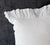 BRIGHT WHITE linen pillow case