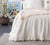 OFF WHITE linen bed valance with ruffles