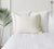 OFF WHITE linen pillow case with lace