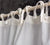 OFF WHITE LINEN curtain with ruffles