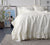 OPTICAL WHITE linen comforter cover