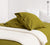 OLIVE GREEN linen pillow sham