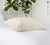 STRIPED linen pillow case with lace