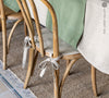 Say goodbye to worrying about stains or scratches, and hello to a beautifully refreshed chair that's both inviting and protected. Natural Linen chair cover with soft padding inside.