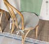 Natural Linen chair cover with soft padding inside