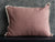 Linen woodrose pillow with lace - Velvet Valley